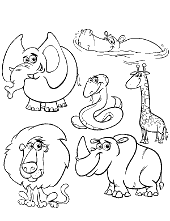 african animals coloring pages printable