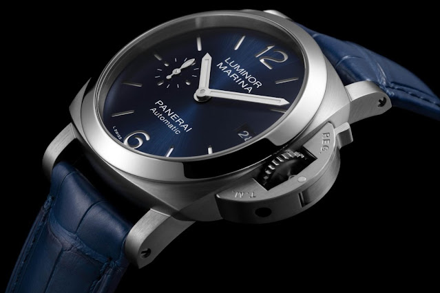 Comprar réplica de reloj Panerai Luminor Marina Quaranta 40mm Esfera azul