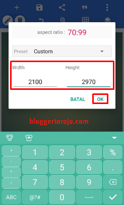 Cara Mengatur Ukuran Kertas Di Pixellab Blogger Toraja
