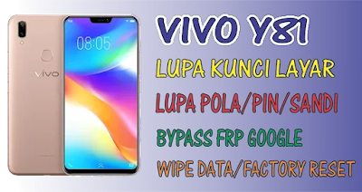 Mengatasi Lupa Pola PIN Password layar Kunci Vivo Y81