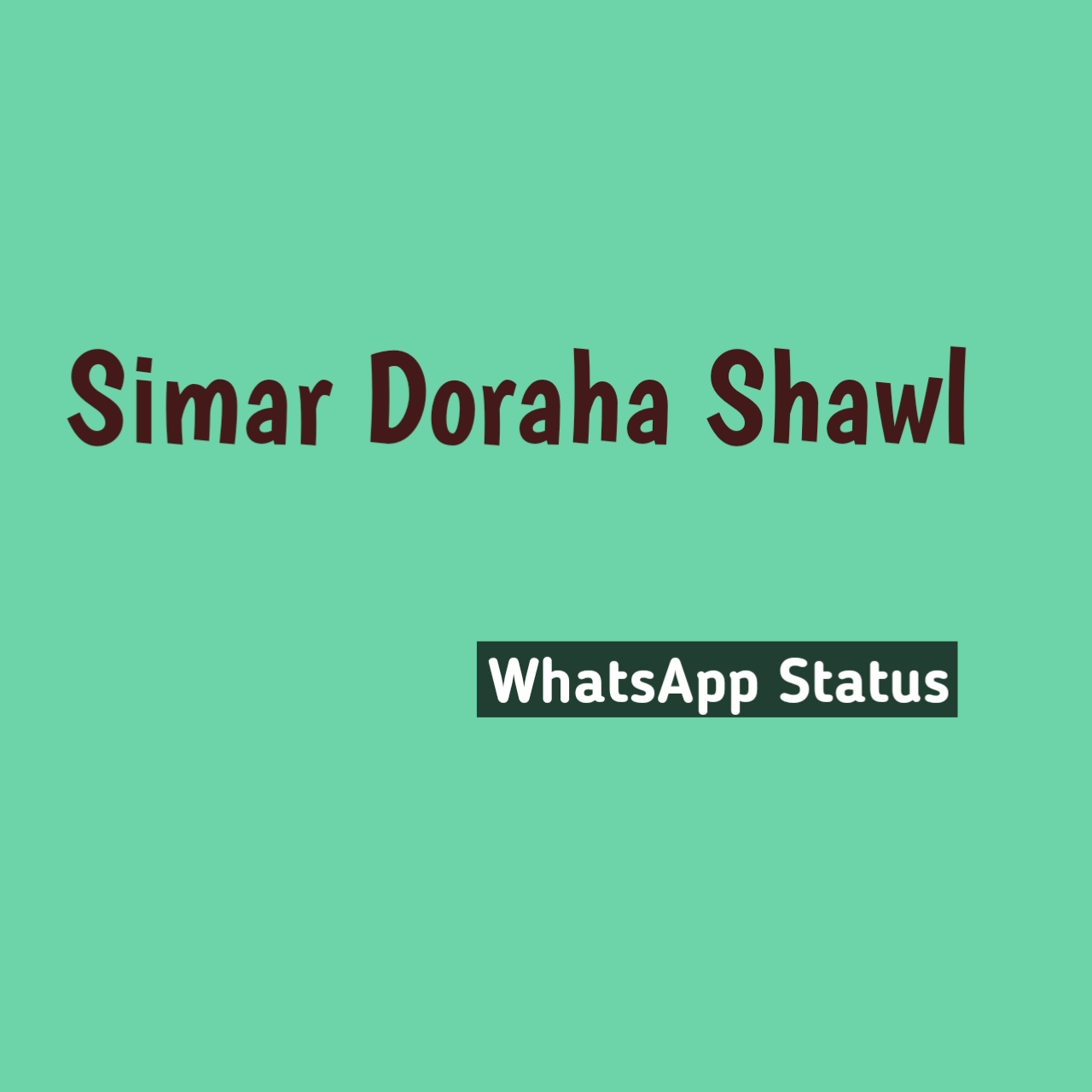Simar Doraha Shawl Song