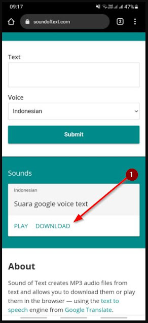 buat suara google wanita unik dari hp dengan situs sound of text