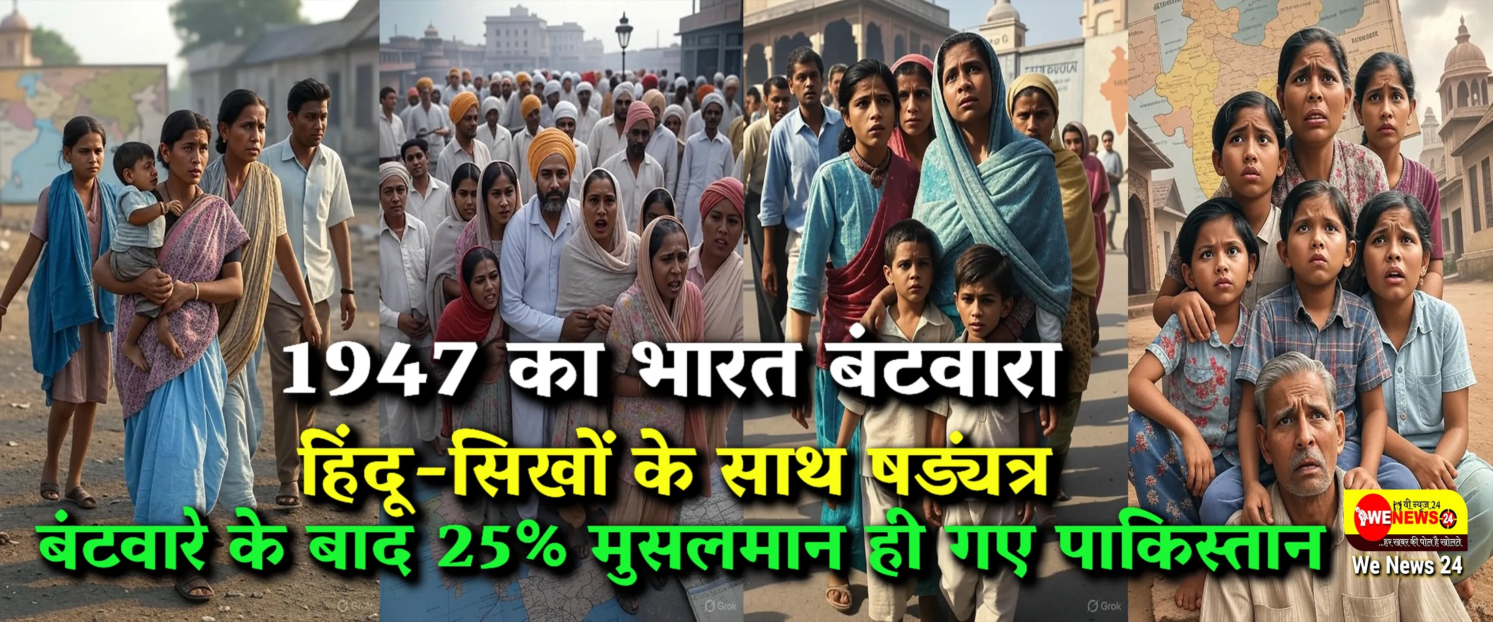 "1947 का भारत बंटवारा : हिंदू-सिखों के साथ षड्यंत्र, बंटवारे के बाद 25% मुसलमान ही गए पाकिस्तान , जाने अदला-बदली की सच्चाई"