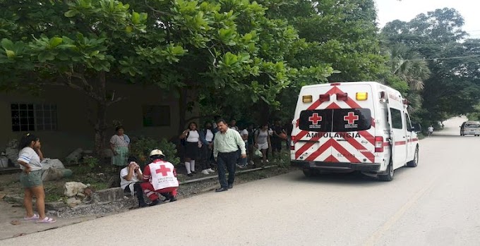 México: Dos estudiantes resultan heridos al sufrir un accidente en la zona Tének 