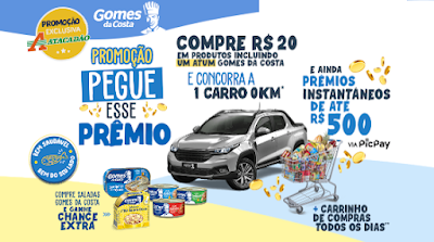 Promoção Gomes da Costa e Atacadão | Pegue Esse Prêmio