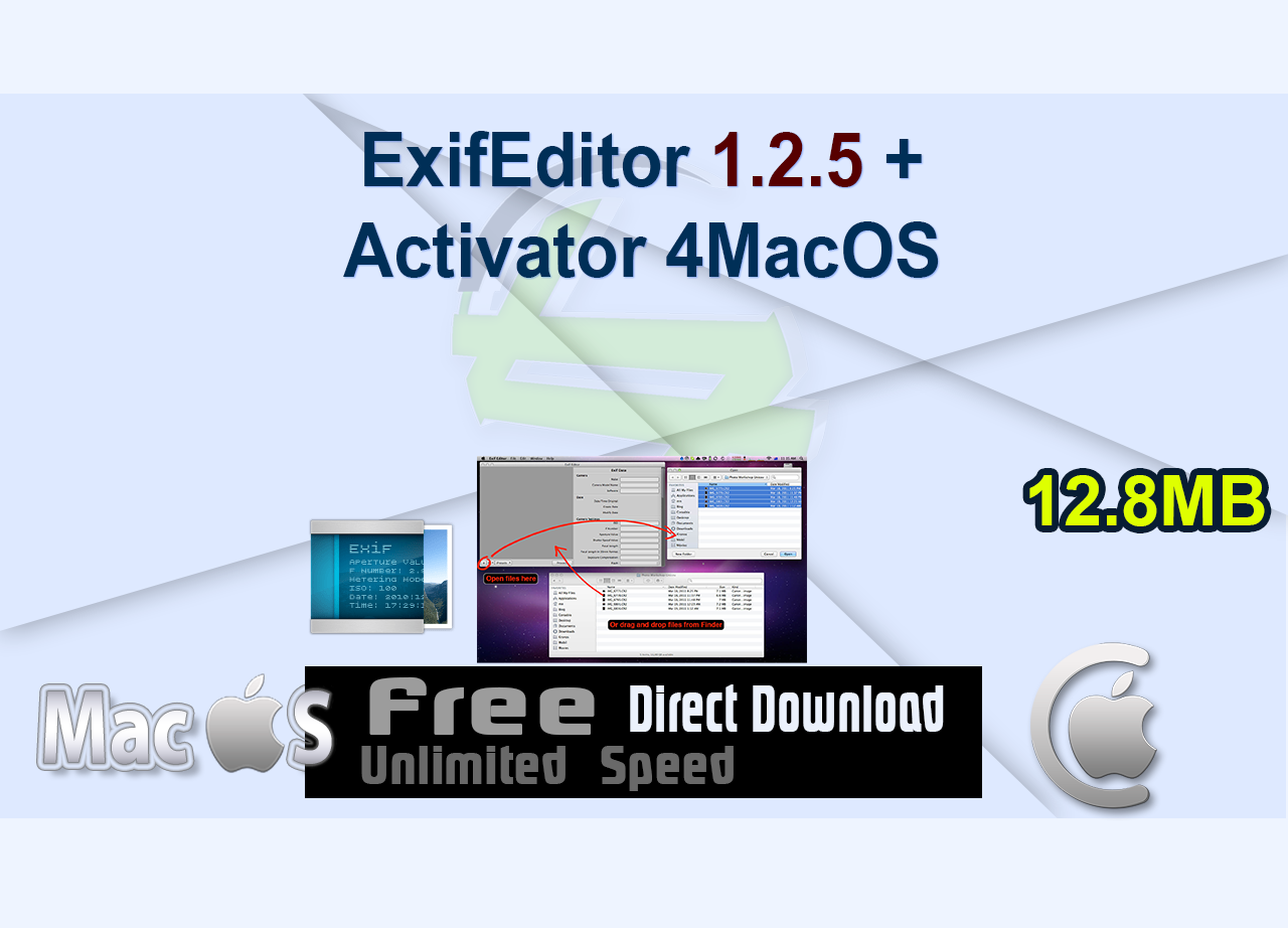 ExifEditor 1.2.5 + Activator 4MacOS