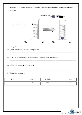 تحميل فرض تأليفي 2 علوم فيزيائية سنة سابعة أساسي مع الاصلاح pdf, فرض تأليفي 2  فيزياء سنة 7, تمارين علوم فيزيائية سنة 7 مع الإصلاح physique 7 ème