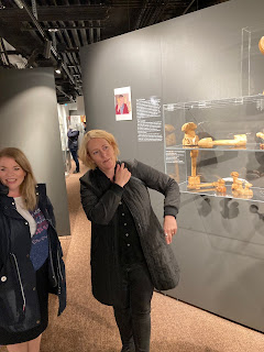 Lilja Sigurdardóttir at a museum, photo by Michael Ridpath author of the Magnus Iceland Mysteries