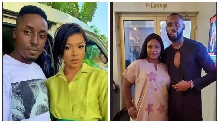 Wedding loading: Pictures of Emmanuel with Liquorose's sister and Liquorose with Emmanuel's brother