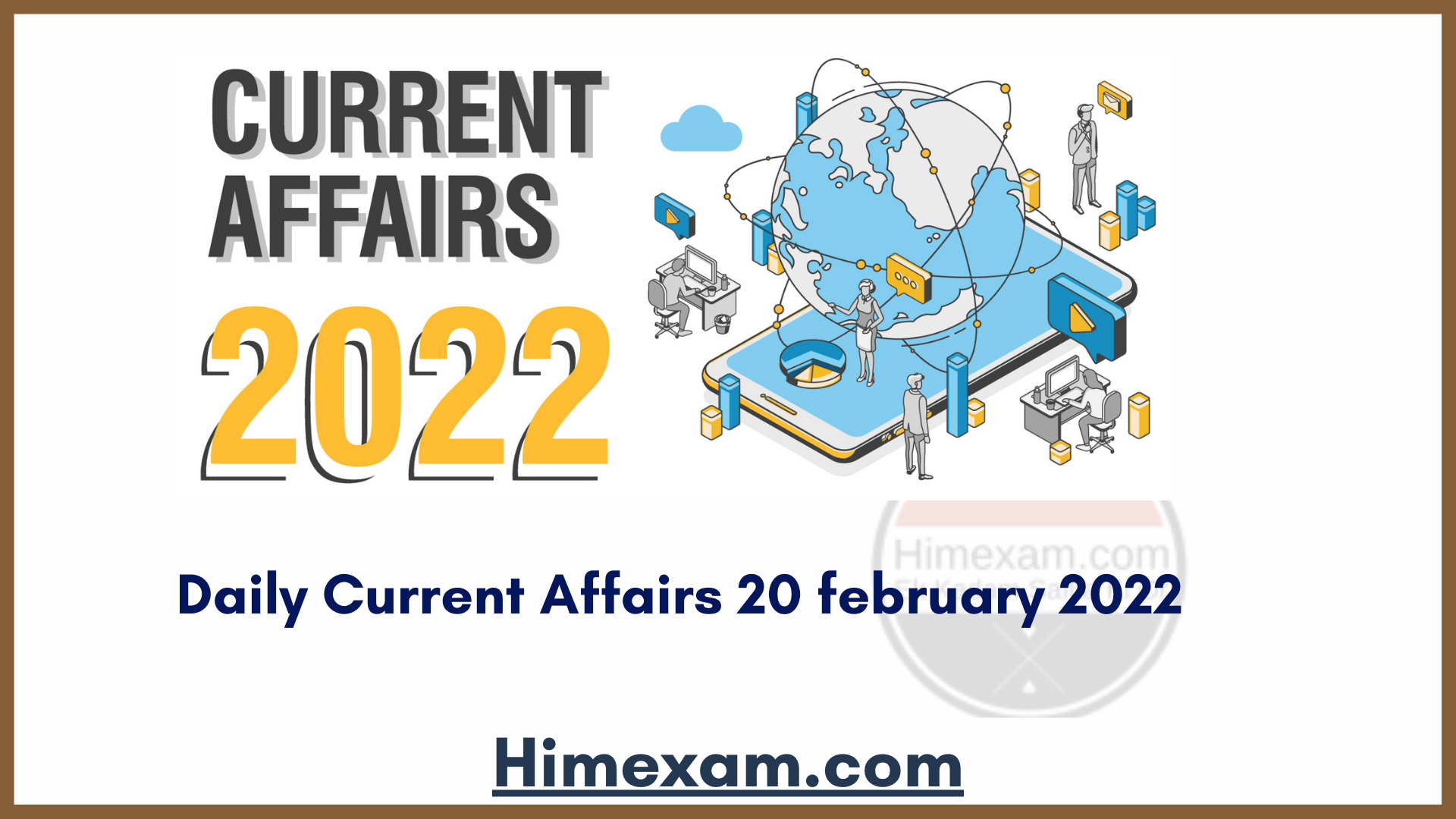 Daily Current Affairs 20 february  2022
