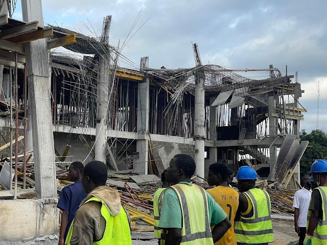 Eight Injured as Multi-Storey Building Under Construction Collapses in Delta