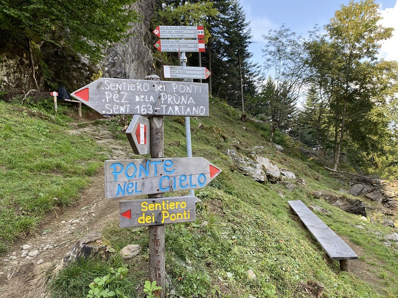 Sentieri escursionistici Ponte nel Cielo