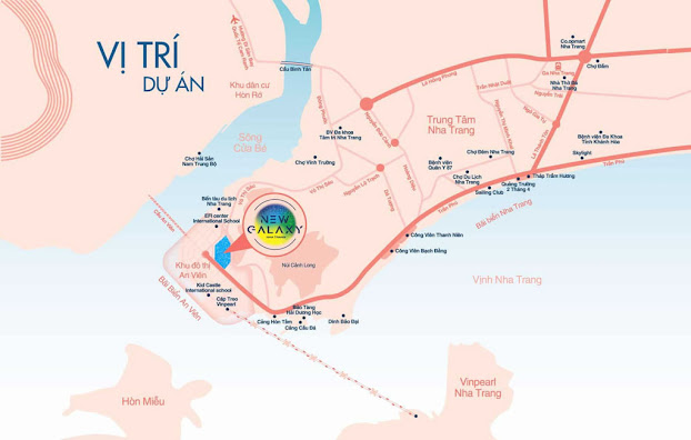 vị trí dự án căn hộ nghĩ dưỡng biển Nha Trang