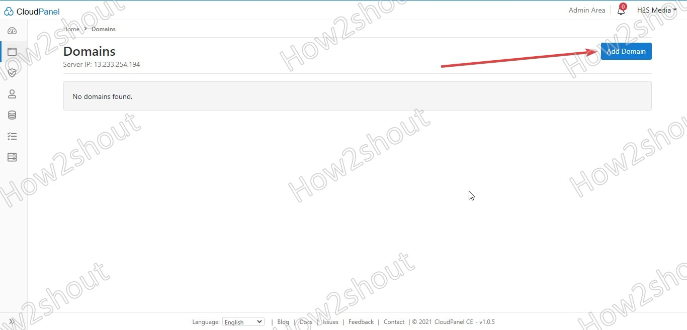 Add Domain On CloudPanel