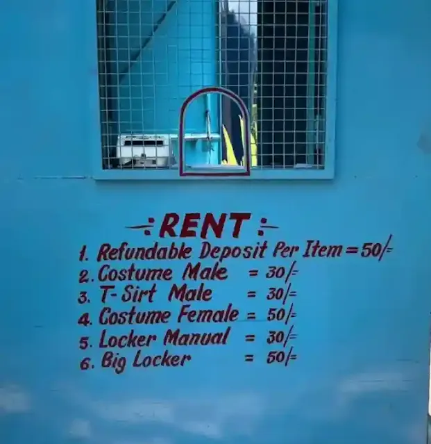 golden water park locker charges