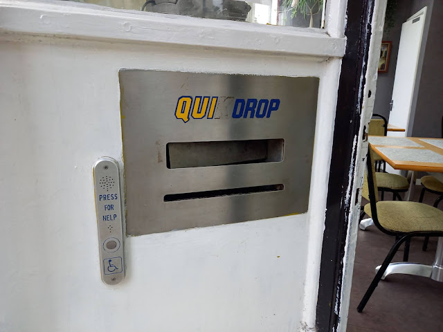 A QuikDrop Box at the former Blockbuster Video store in Wisbech