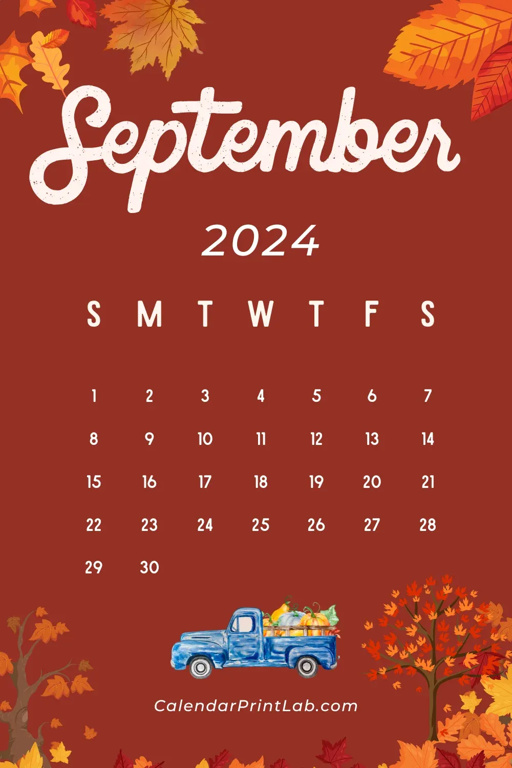 iPhone September 2024 Calendar Wallpaper