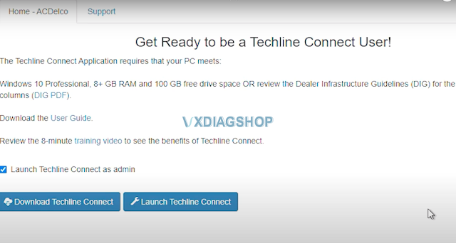 GM Techline Connect SPS2 Operating System Requirement 1