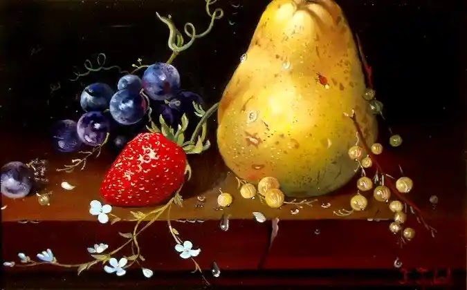 still life,oil painting,Hungarian Artist,Artist Ferenc Tulok