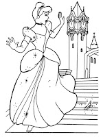 Cinderela coloring page