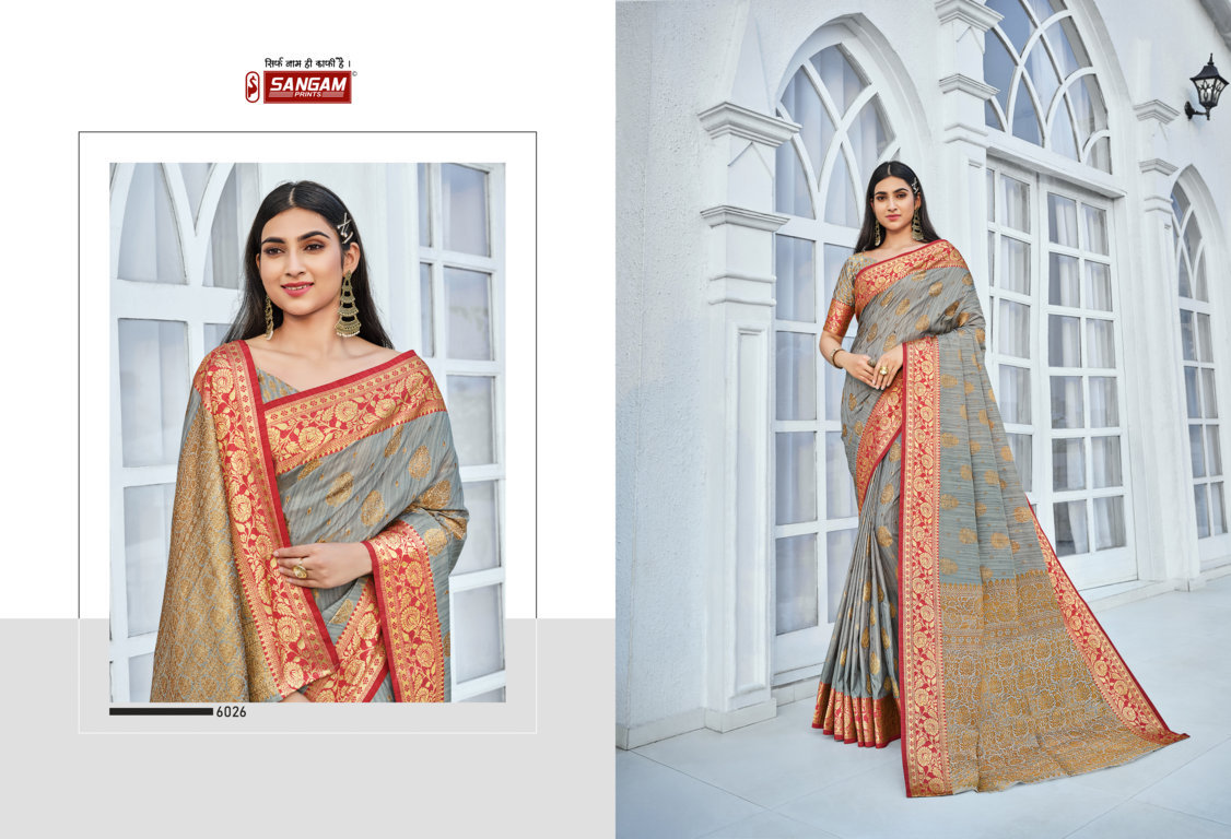 Sangam Prints Pranavi Silk Sarees Catalog Lowest Price
