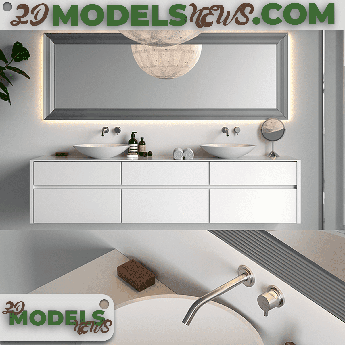 COCOON Bathroom Models Set 2