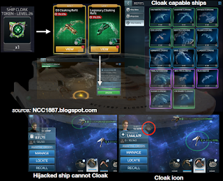 This shows how the cloak capability works and where to find which ships can gain the ability