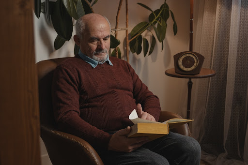 Person sitting in a chair