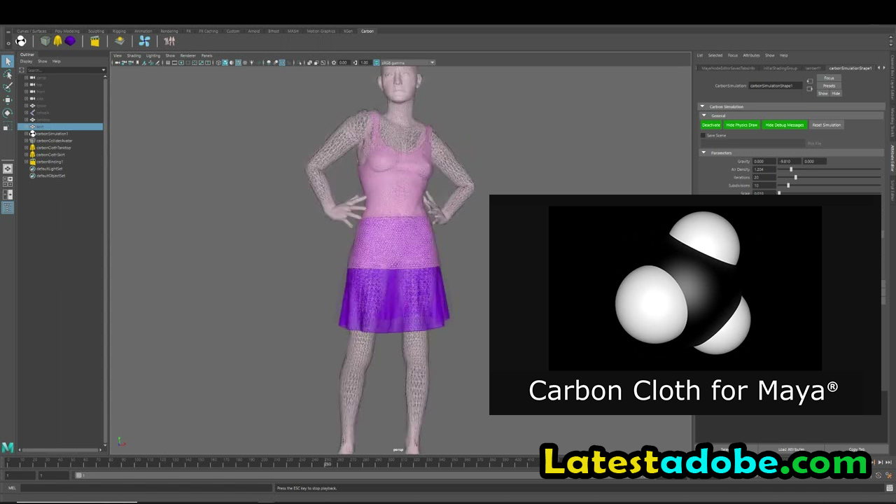 Carbon Cloth for Maya Free Download 2024 Full Version