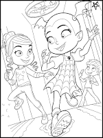 Vampirina and her friends coloring page