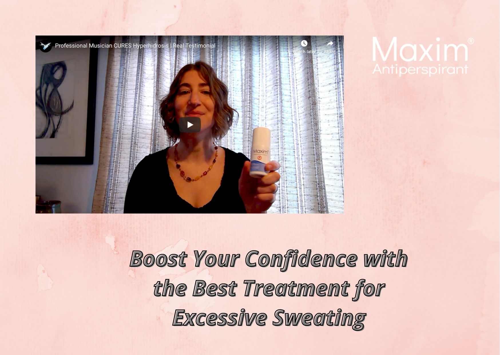 Best treatment for excessive sweating