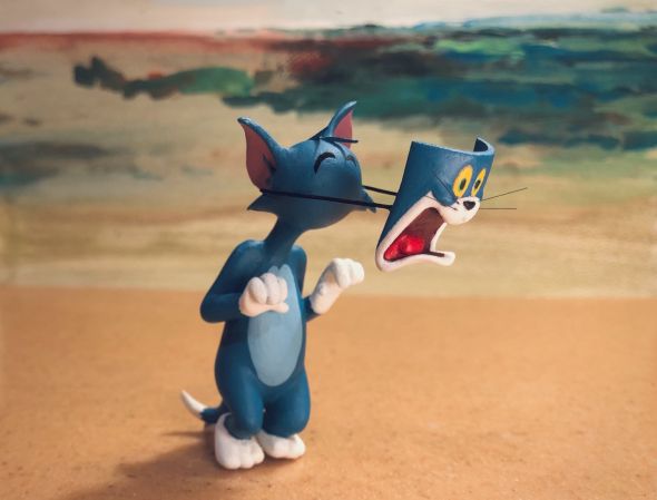 Taku Inoue esculturas divertidas Tom and Jerry