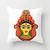 Hand Drawn Spiritual Hindu Goddess - Hinduism Digital Art Throw Pillow