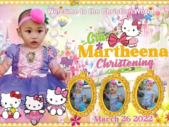 Ideal Hello Kitty Tarp for Christening