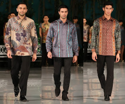 Atasan batik pria lengan panjang