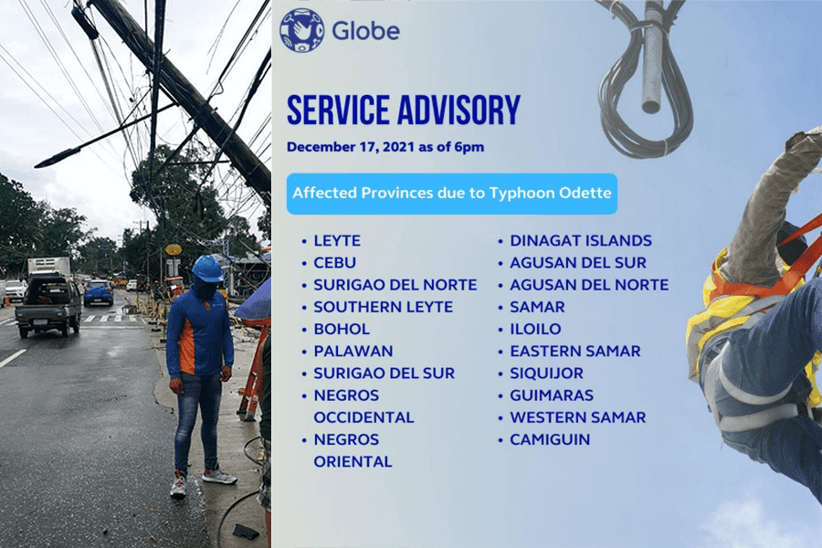 Globe restores services in Zamboanga del Sur, Zamboanga Sibugay, and Bukidnon affected by Odette