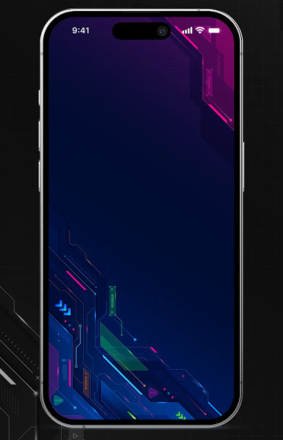 Futuristic 4K Cyber Tech Interface
  Wallpaper iphone