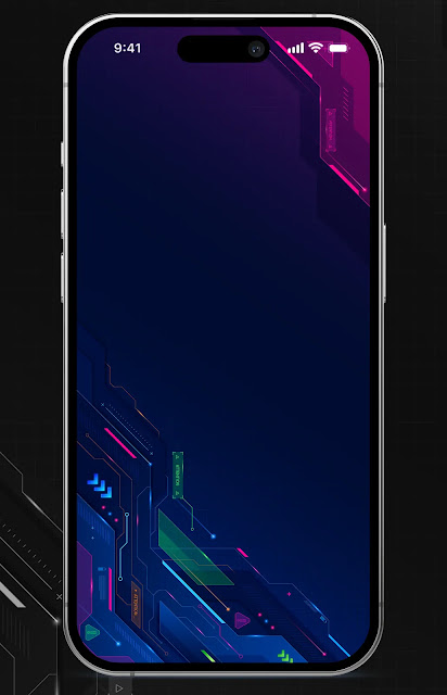 Futuristic 4K Cyber Tech Interface
  Wallpaper