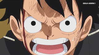 ワンピースアニメ WCI編 854話 ルフィ かっこいい Monkey D. Luffy  | ONE PIECE ホールケーキアイランド編