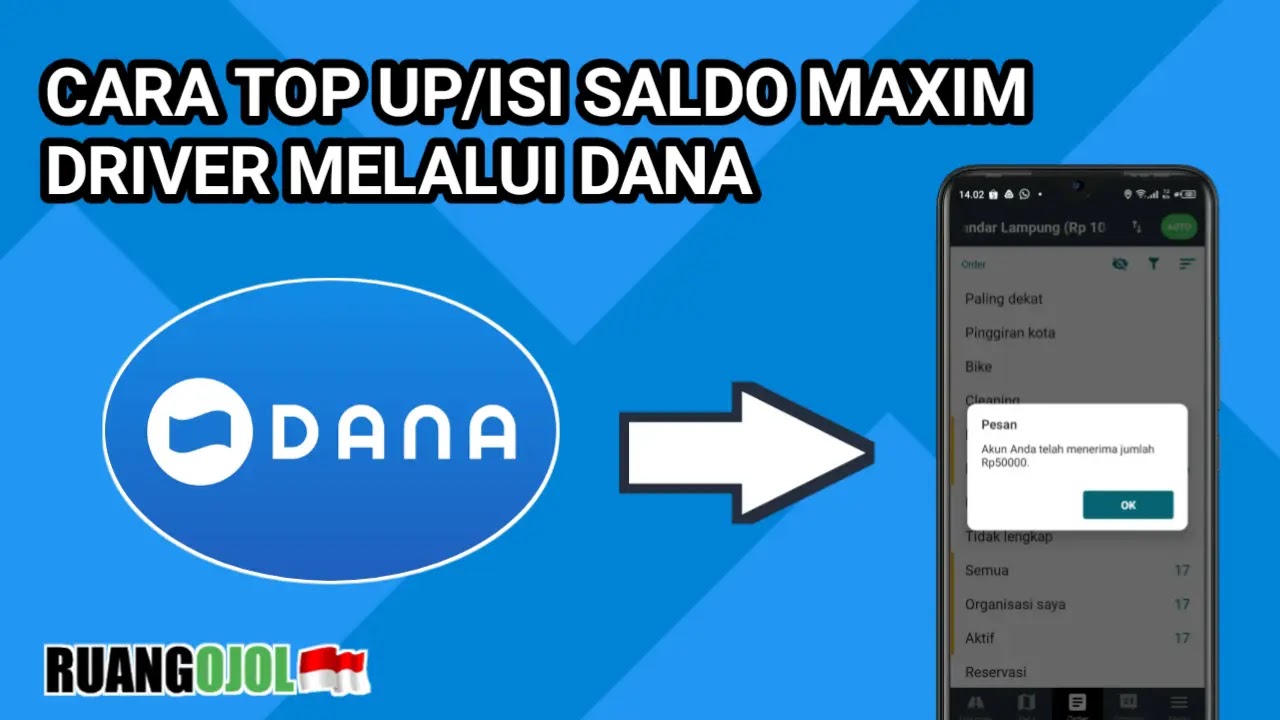Cara Isi Saldo Maxim Lewat Dana Terbaru, Mudah dan Cepat!