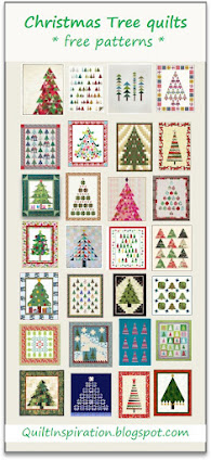 Free patterns! Christmas tree quilts (CLICK)