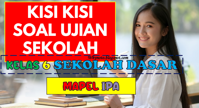 Kisi-Kisi Soal Ujian Sekolah (US) Mapel IPA Kelas 6