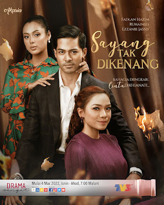 Drama Sayang Tak Dikenang, Poster Drama Sayang Tak Dikenang, Sinopsis Drama Sayang Tak Dikenang, Drama Slot Akasia TV3, Drama Adaptasi Novel, Sayang Tak Dikenang Cast, ost sayang tak dikenang, review novel sayang tak dikenang, sayang tak dikenang wattpad, Pelakon Sayang Tak Dikenang, Fadlan Hazim, Ruhainies, Ezzanie Jasny, Syafnida Shuhaimi, Riz Amin, sayang tak dikenang full episode, sayang tak dikenang episod 1 hingga episod 28, ending sayang tak dikenang, episod akhir drama sayang tak dikenang,