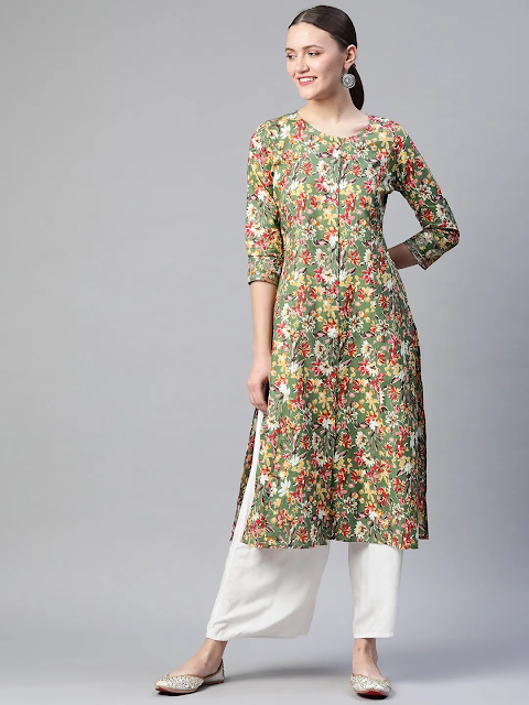 Floral Design Kurti