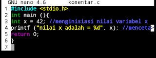 Komentar Bahasa C