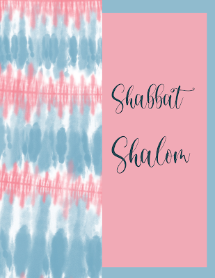 Free Shabbat Shalom Greeting Cards  - Tie Dye Pastel Artwork - 10 Free Image Pictures