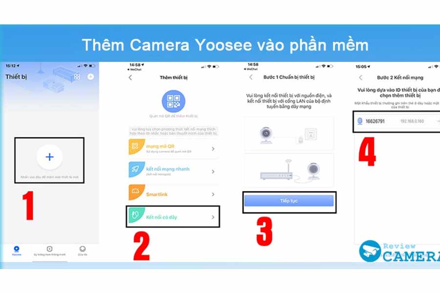 Thêm camera vào phần mềm Yoosee