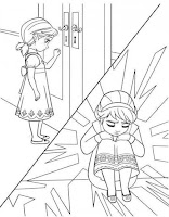 Little Anna coloring page