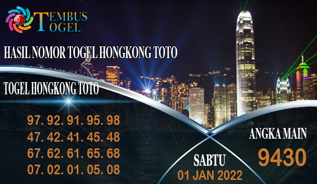 Hasil Nomor Togel Hongkong Toto, Sabtu 01 January 2022