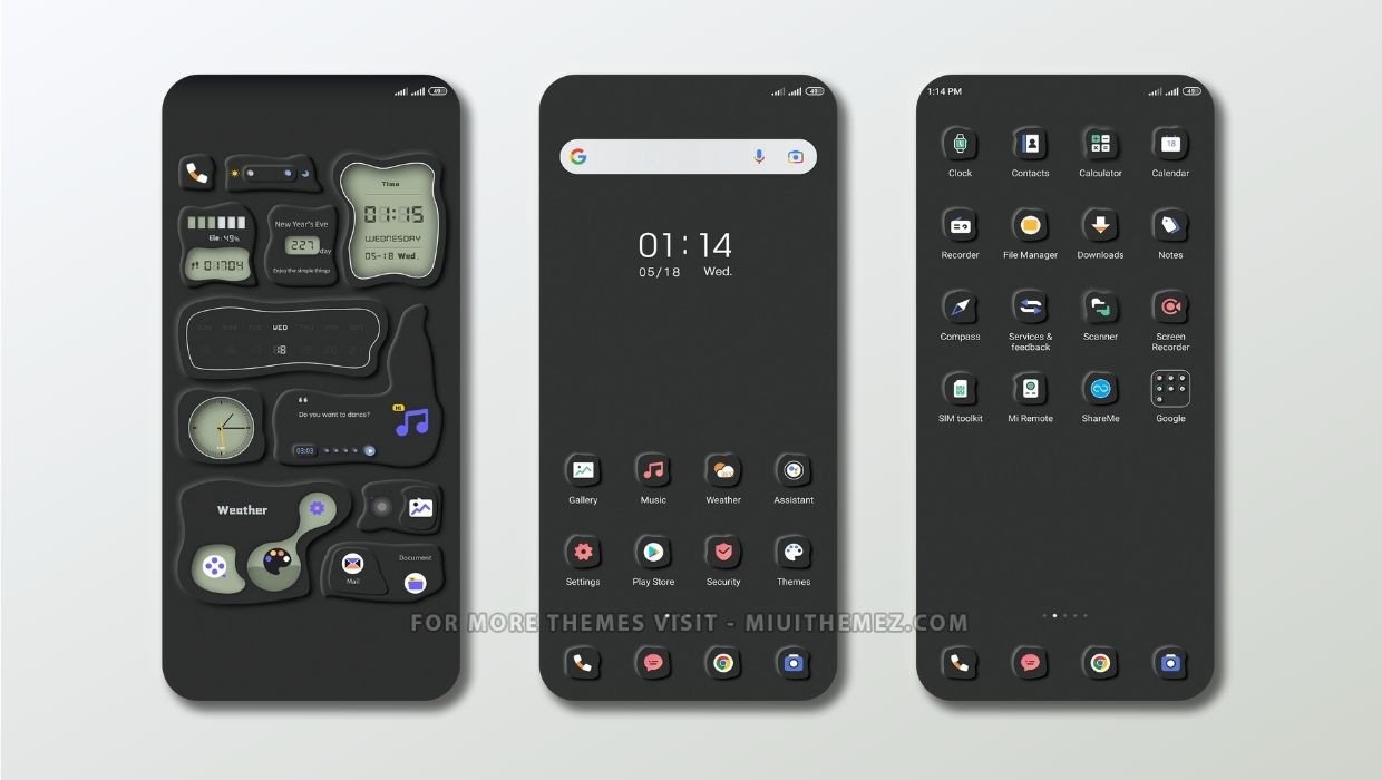 Black Ink MIUI Theme